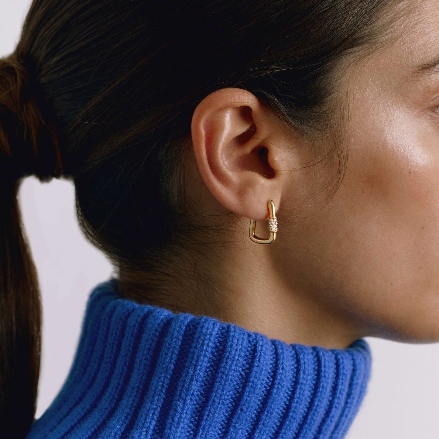 Tonglin Brass Silo Hoop Earrings | Wholesale Jewelry Supplier