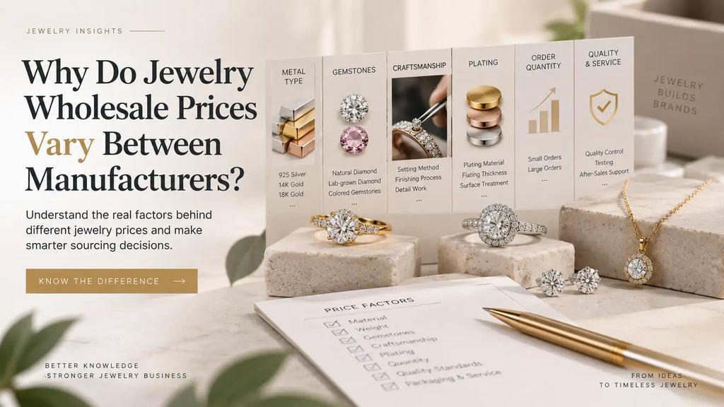 Why Do Jewelry Wholesale Prices Vary Between Manufacturers?