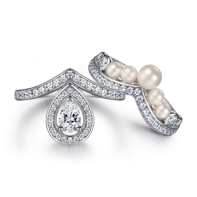 White Gold Bridal Rings Sets