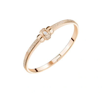 Tonglin Elegant Rose Gold Bangle – Classic Design with Diamond Accents for Wholesale