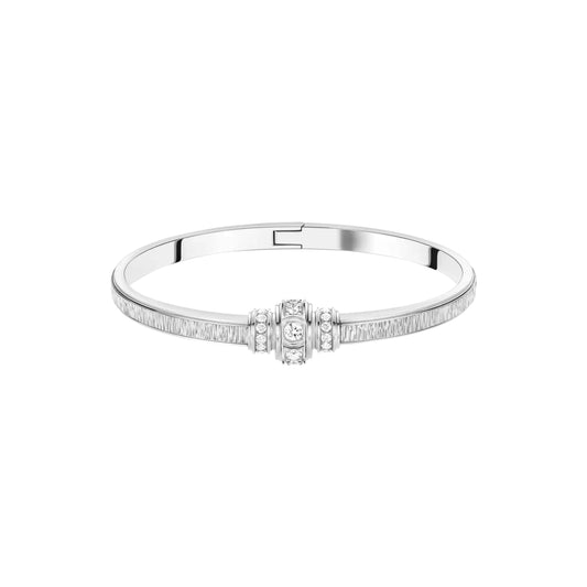 Tonglin Elegant White Gold Bangle – Classic Design with Diamond Accents for Wholesale