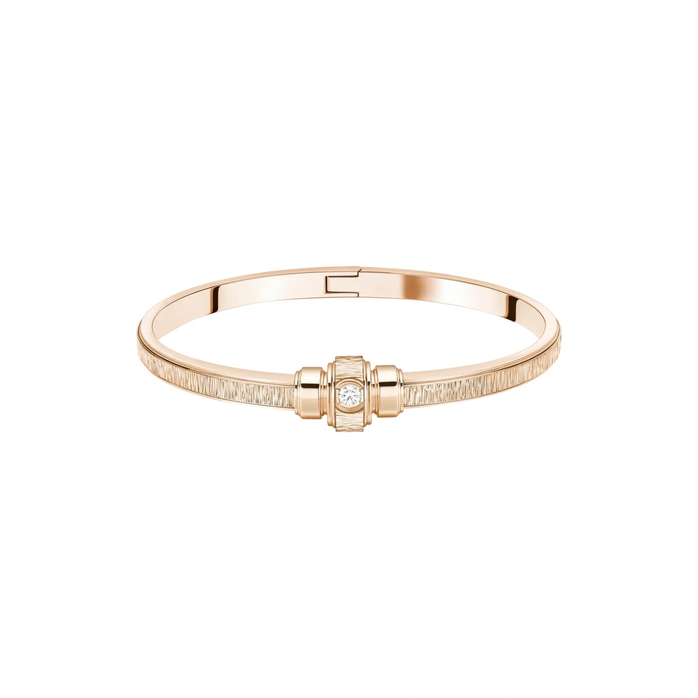 Tonglin Elegant Rose Gold Bangle – Classic Design with Diamond Accents for Wholesale