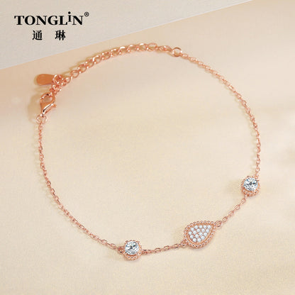 Tonglin 18K rose Gold ruby Bracelet