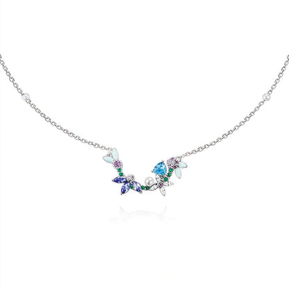 Tonglin Wisteria Flower Necklace – 18K Gold Floral Elegance for Wholesale Jewelrylin