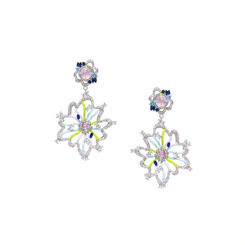 Tonglin 18K Gold Undersea Bloom Earrings