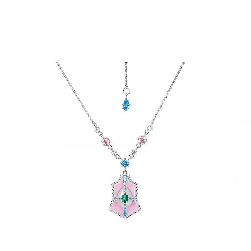 Tonglin Elegant Enamel 925 Silver Necklace