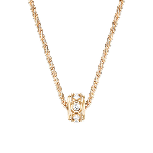 Tonglin Wholesale Recommendation | Rotatable Diamond Pendant Necklace with Lab-Grown Diamonds, Dynamic and Luxurious