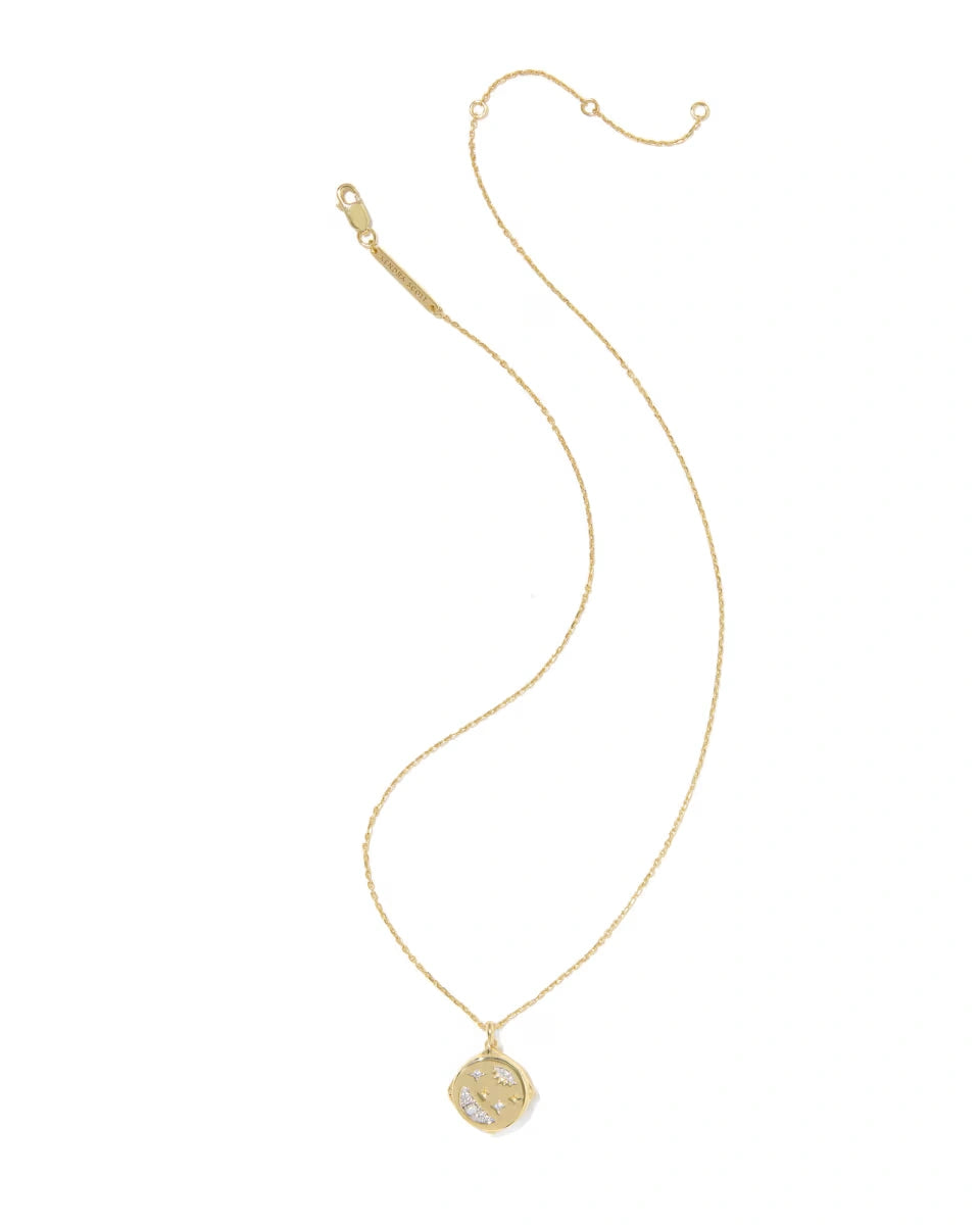 Tonglin Skye Celestial 18k Yellow Gold Vermeil Locket Pendant Necklace