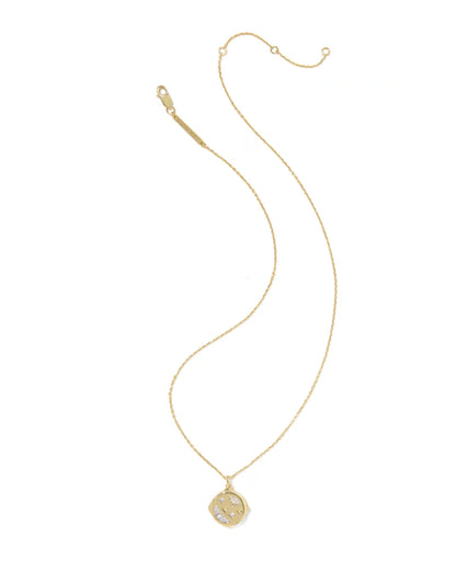 Tonglin Skye Celestial 18k Yellow Gold Vermeil Locket Pendant Necklace