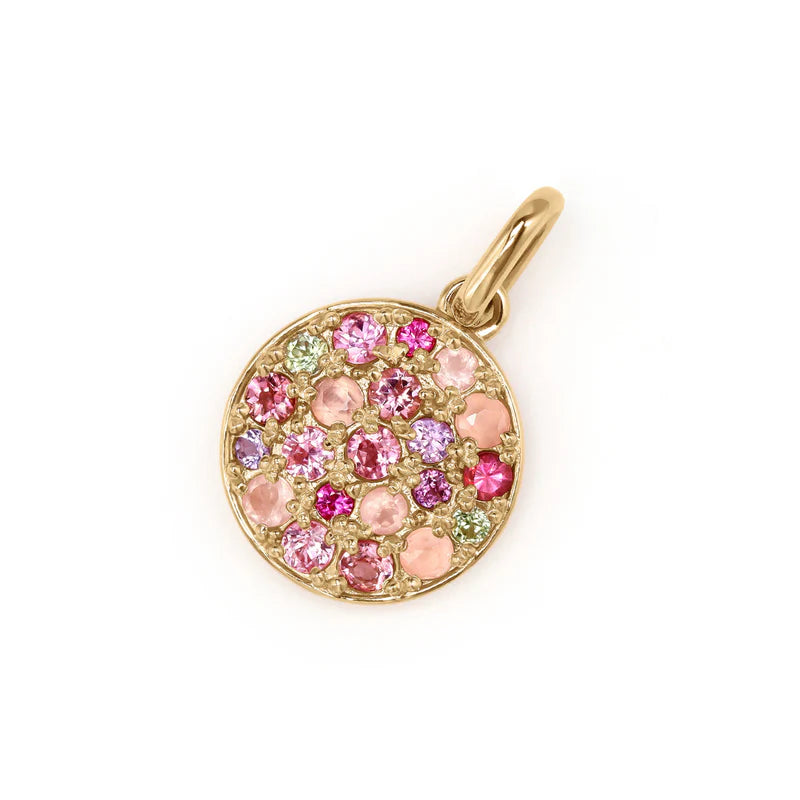 Tonglin Cherry Blossom Pendant Pink Gemstone Necklace – Wholesale Jewelry