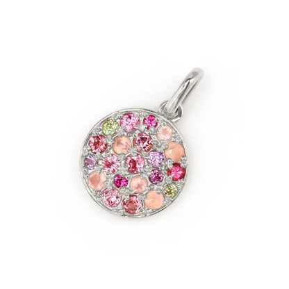 Tonglin Cherry Blossom Pendant Pink Gemstone Necklace – Wholesale Jewelry